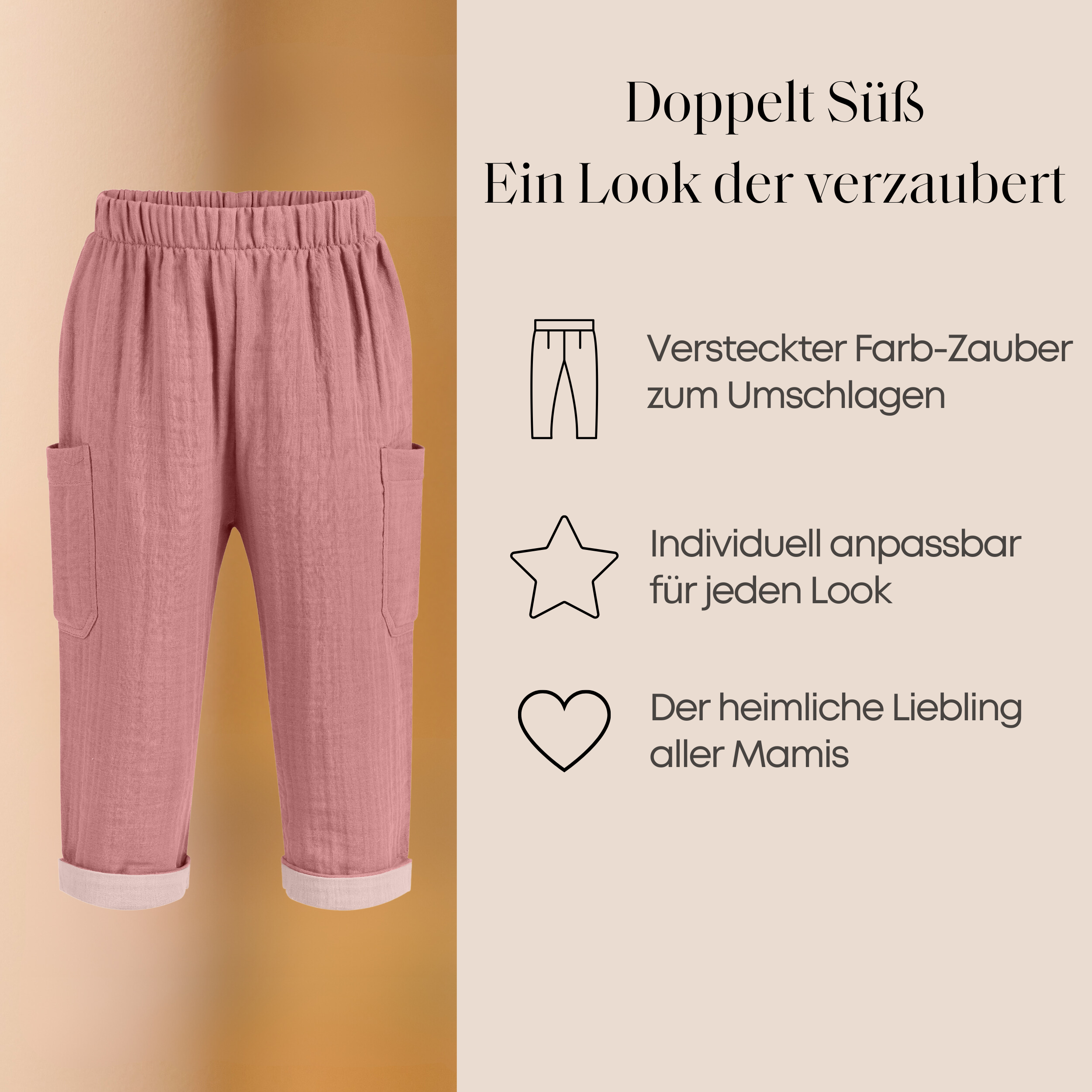 Musselin Walkhose