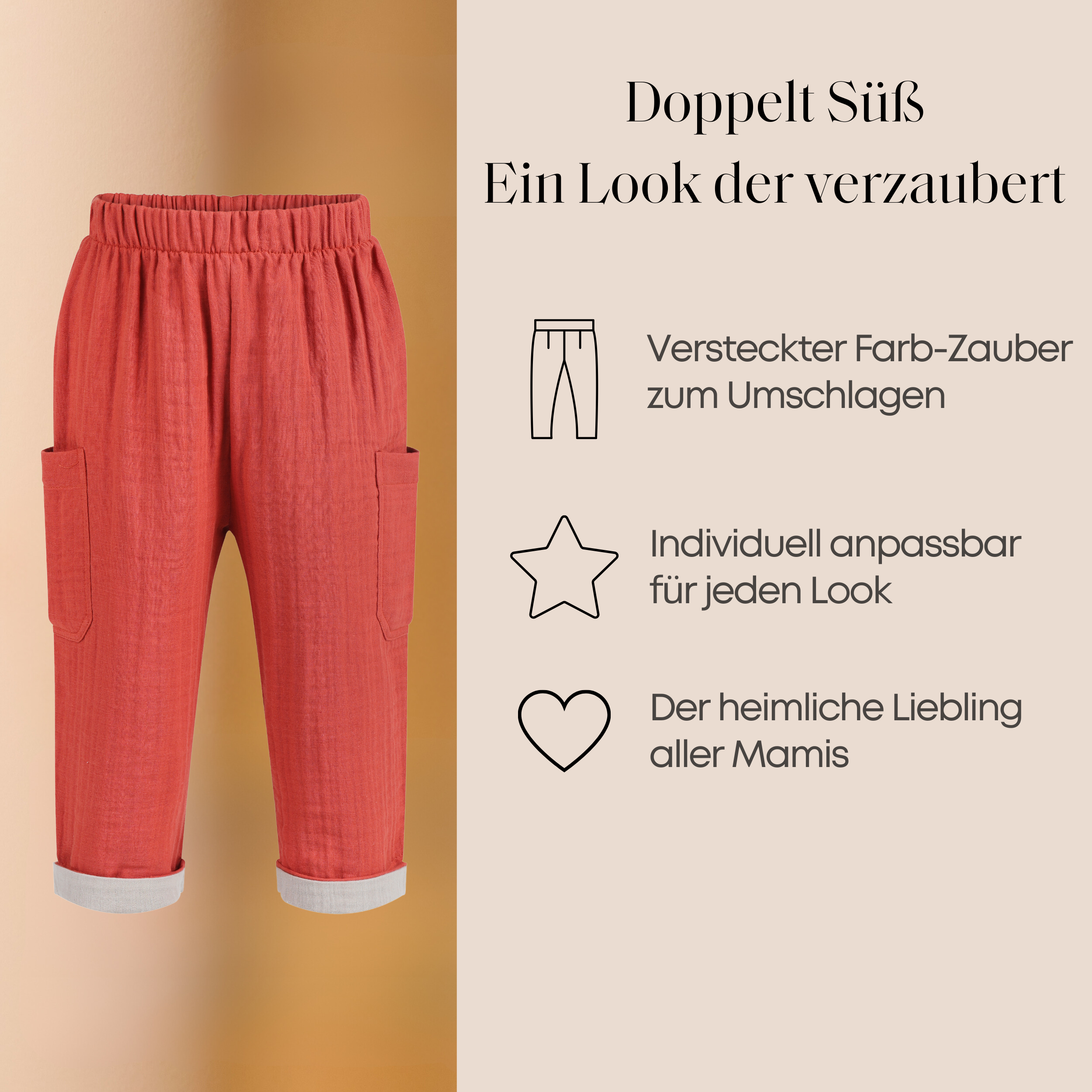 Musselin Walkhose