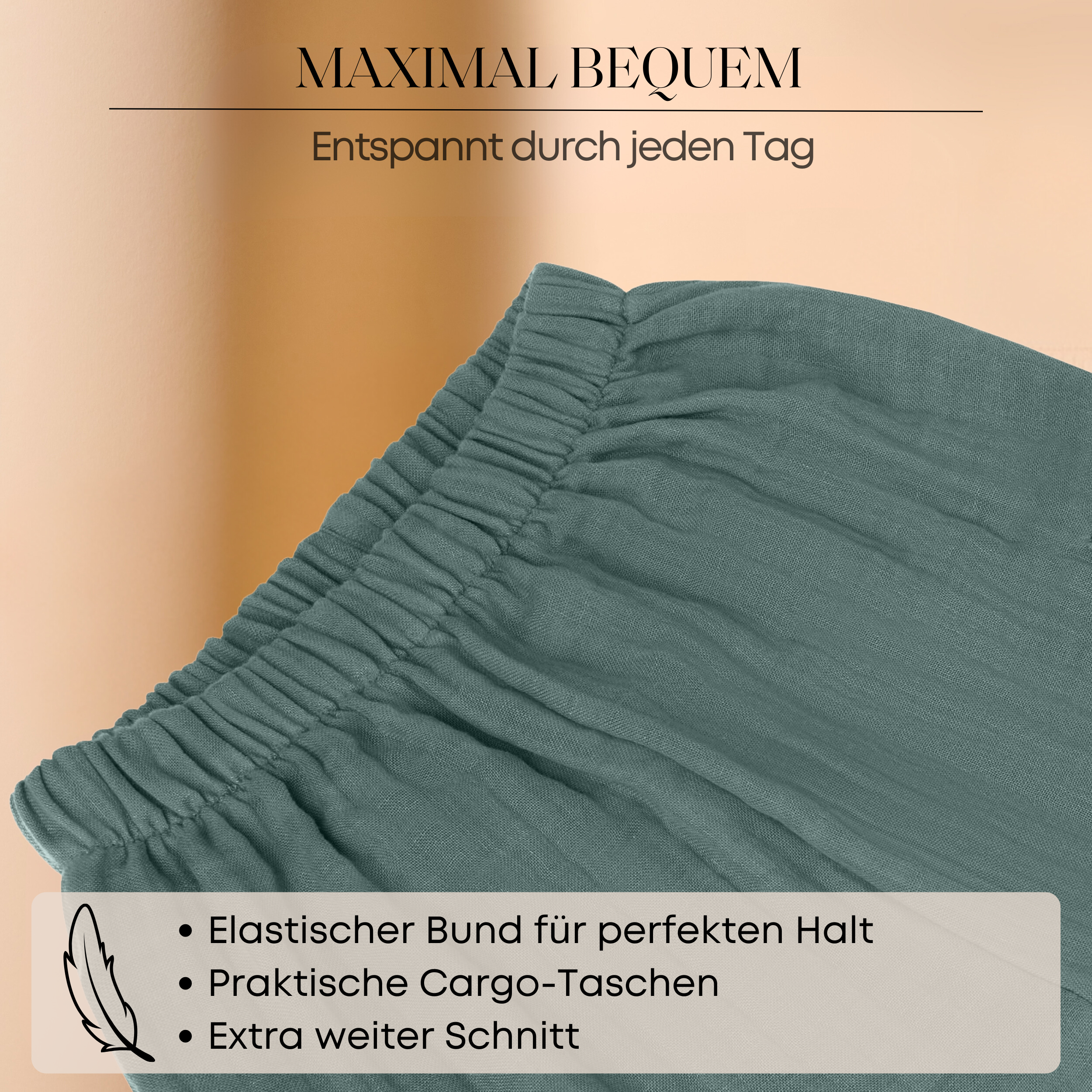 Musselin Walkhose