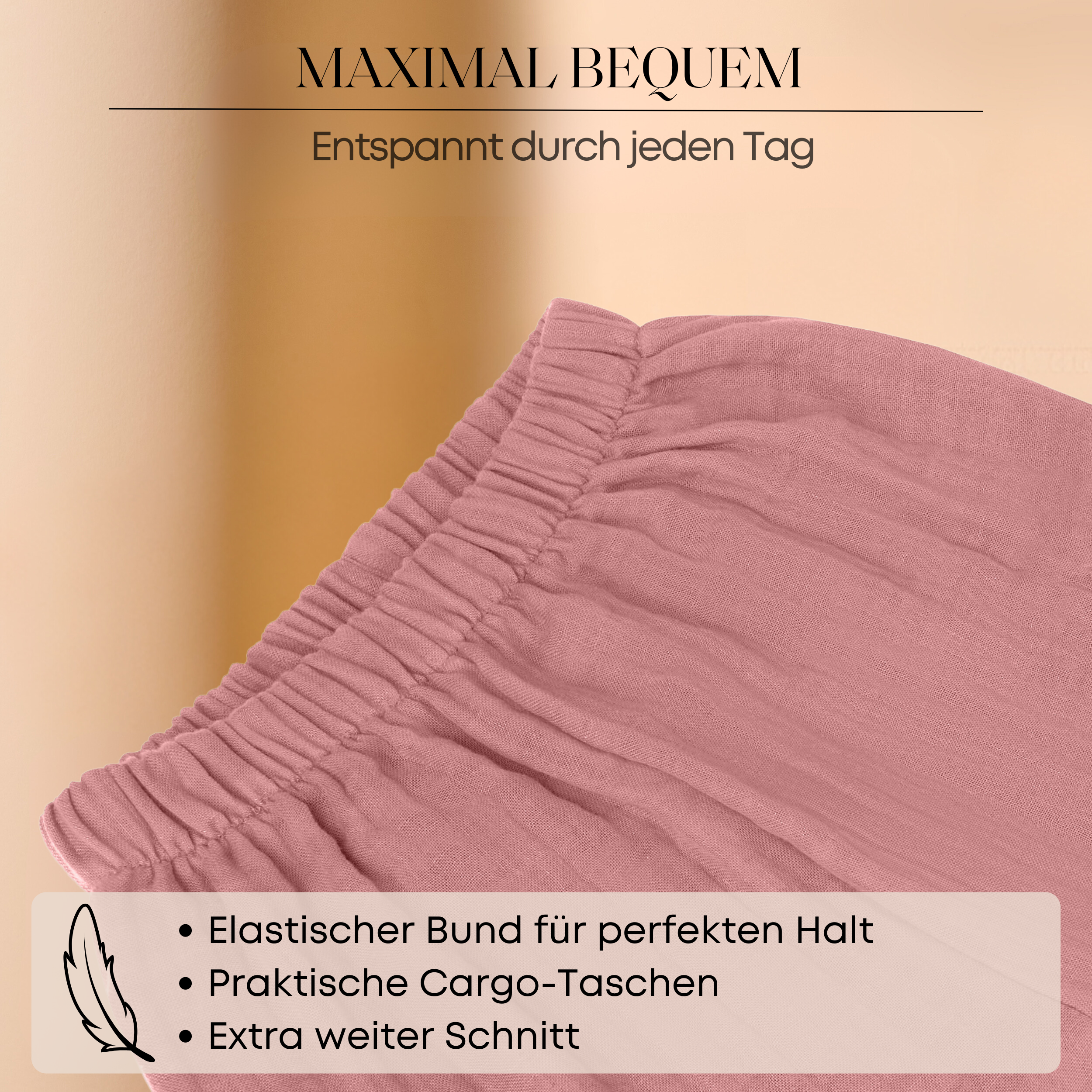 Musselin Walkhose