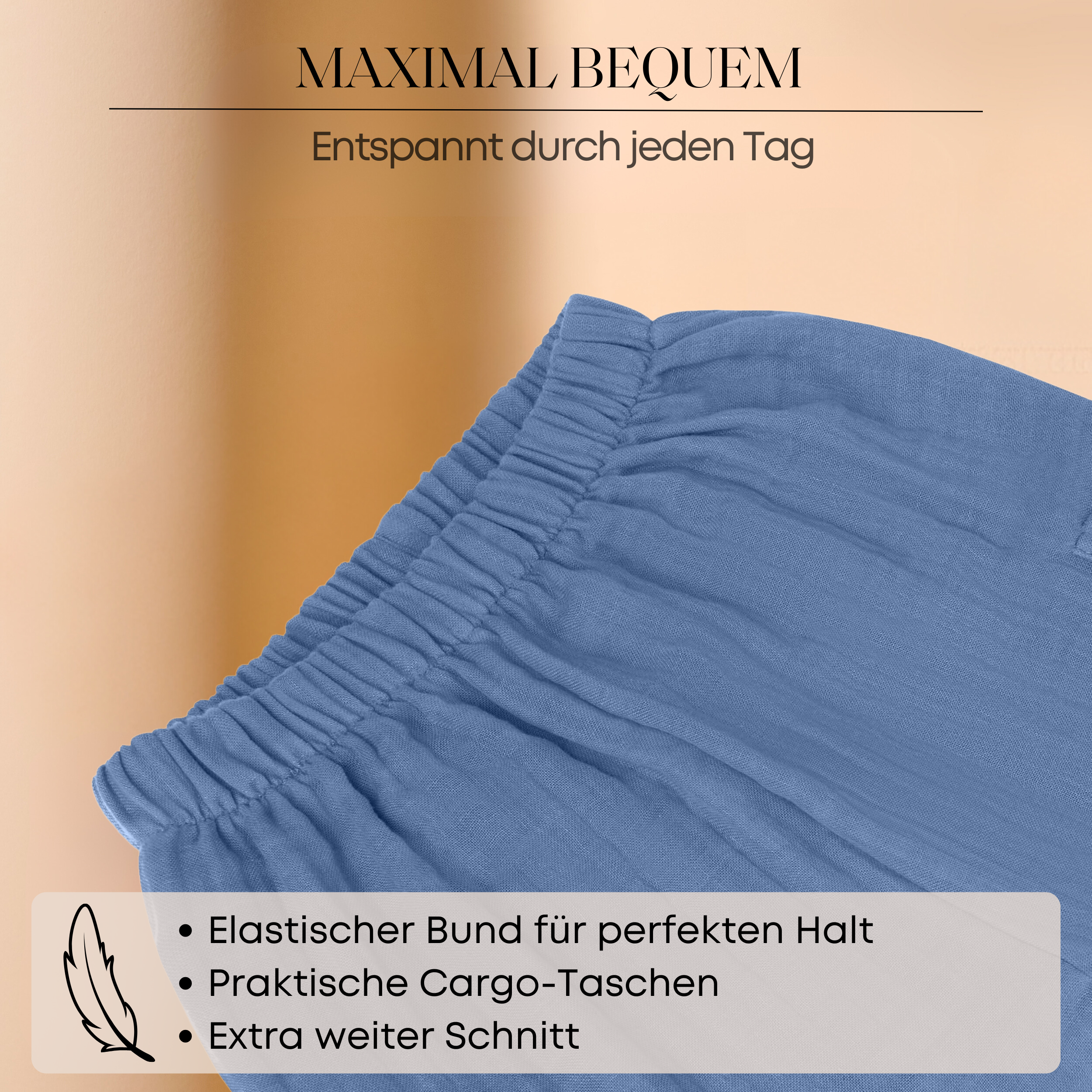 Musselin Walkhose