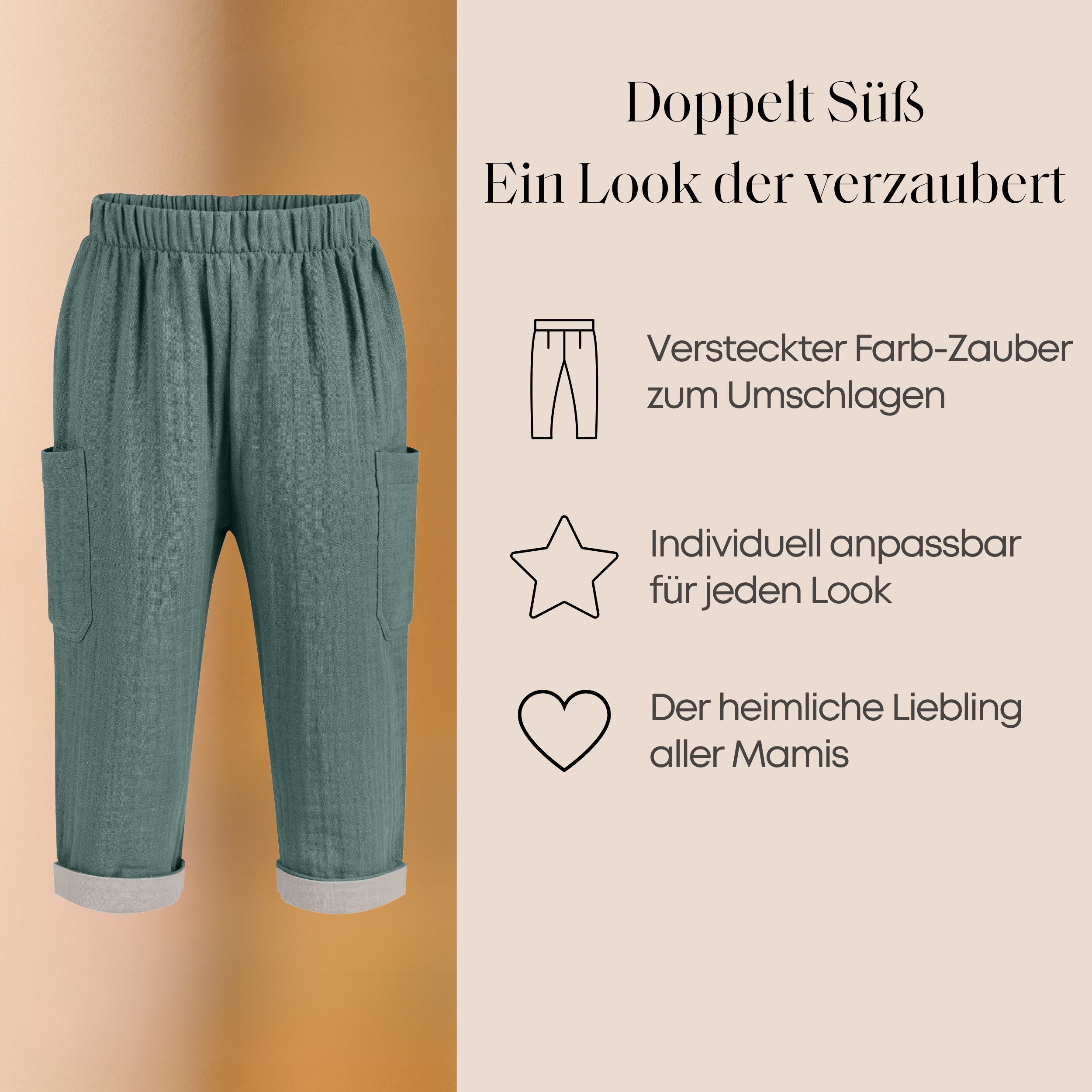 Musselin Walkhose