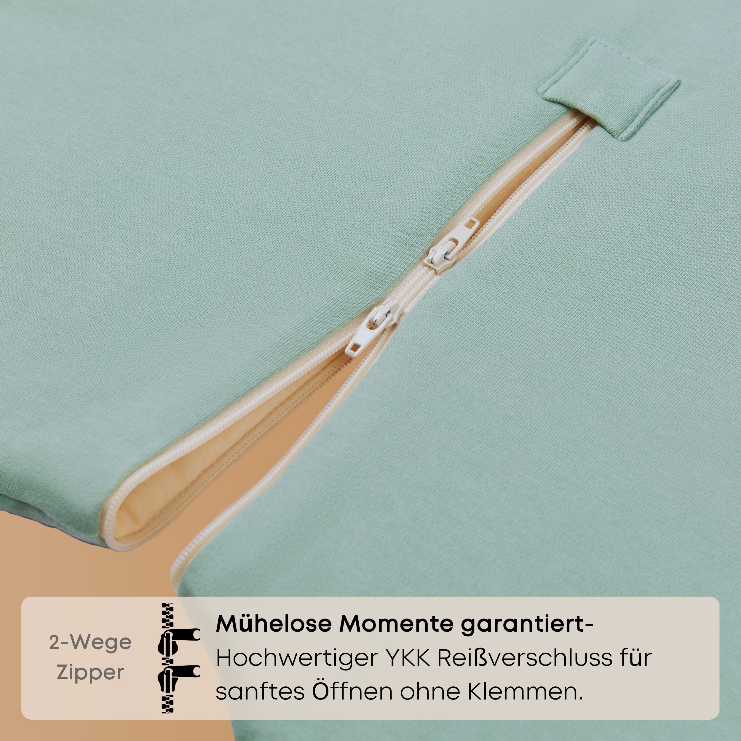 Schlafsack mit Füßen 1.5 TOG