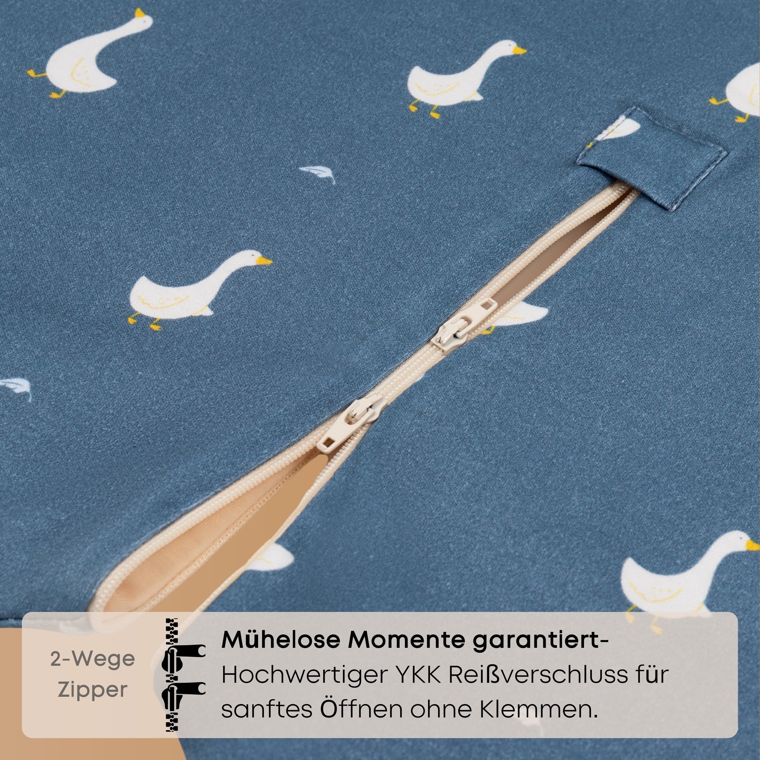 Schlafsack mit Füßen 1.5 TOG