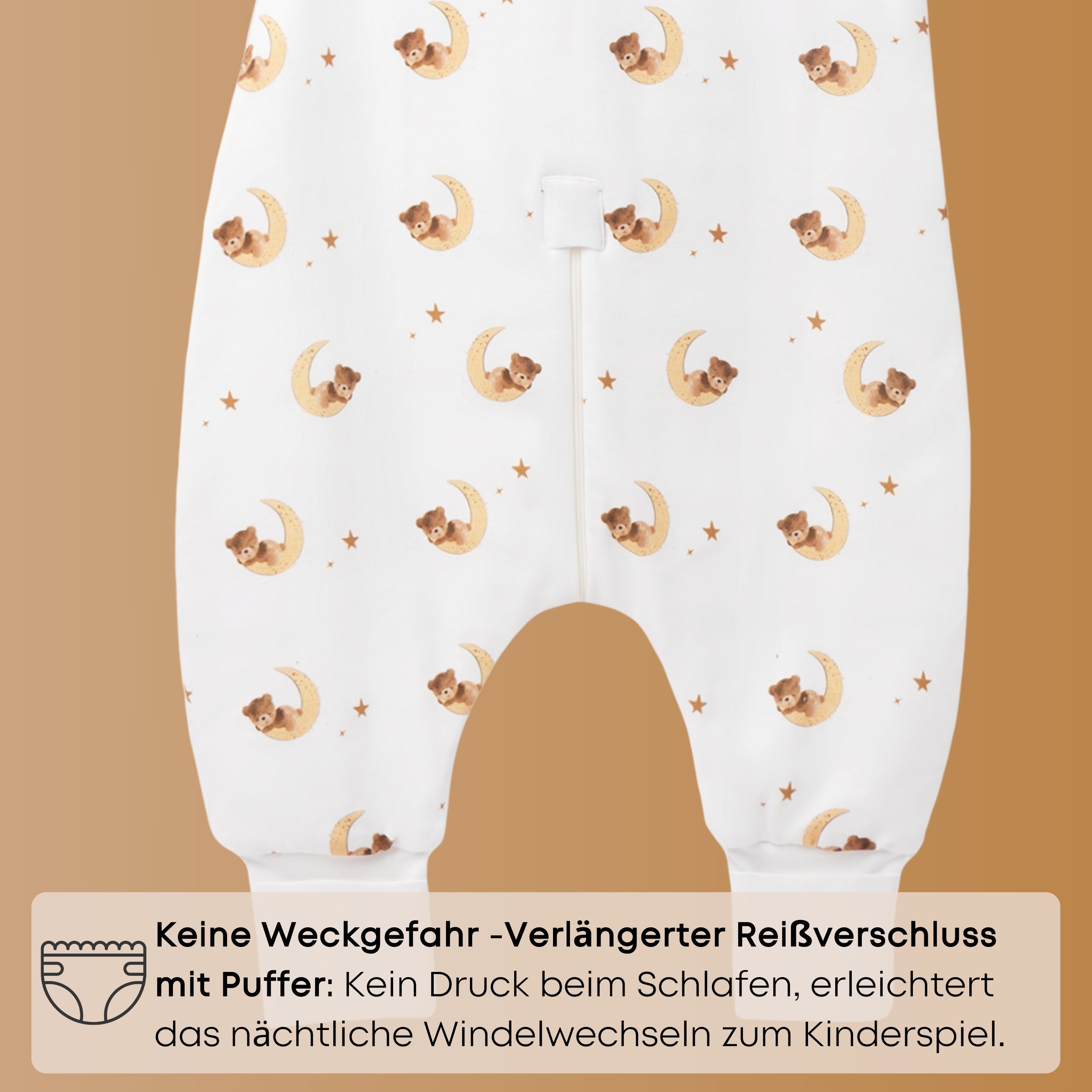 Schlafsack mit Füßen 1.5 TOG