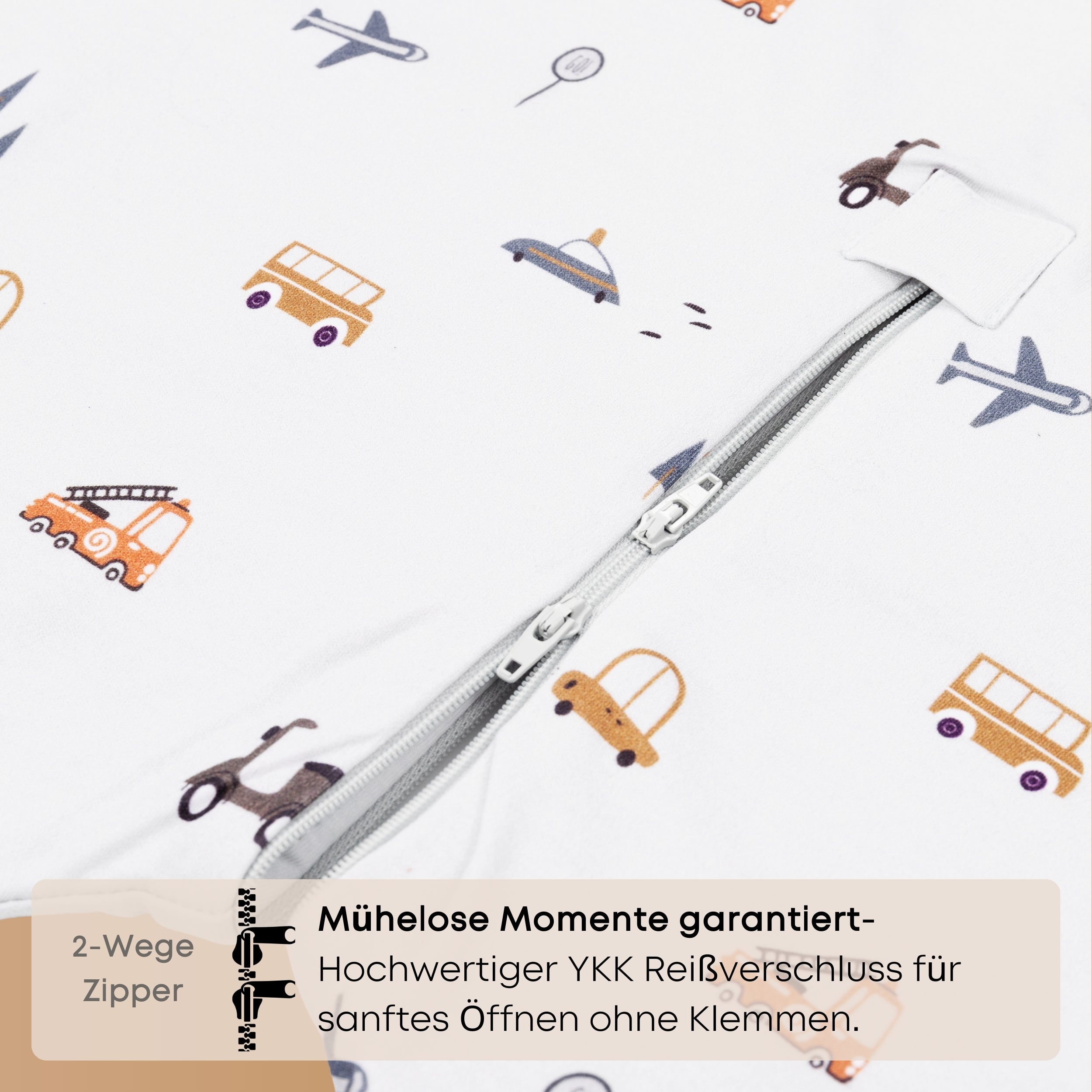 Schlafsack mit Füßen 1.5 TOG