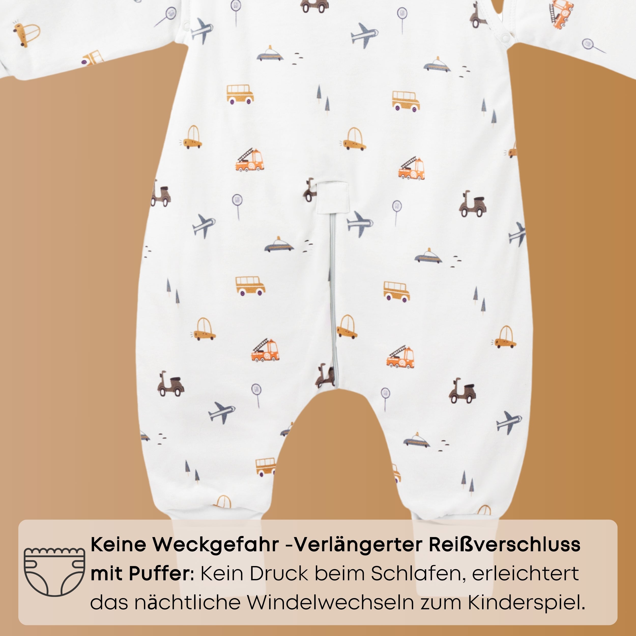 Schlafsack mit Füßen 1.5 TOG