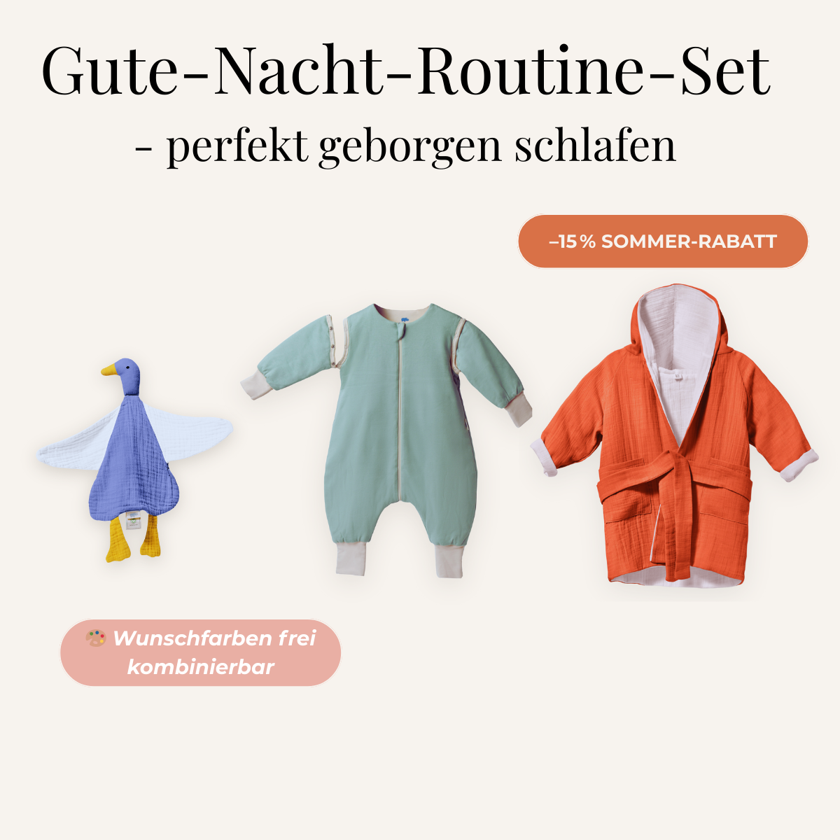 Gute-Nacht-Routine-Set – perfekt geborgen schlafen