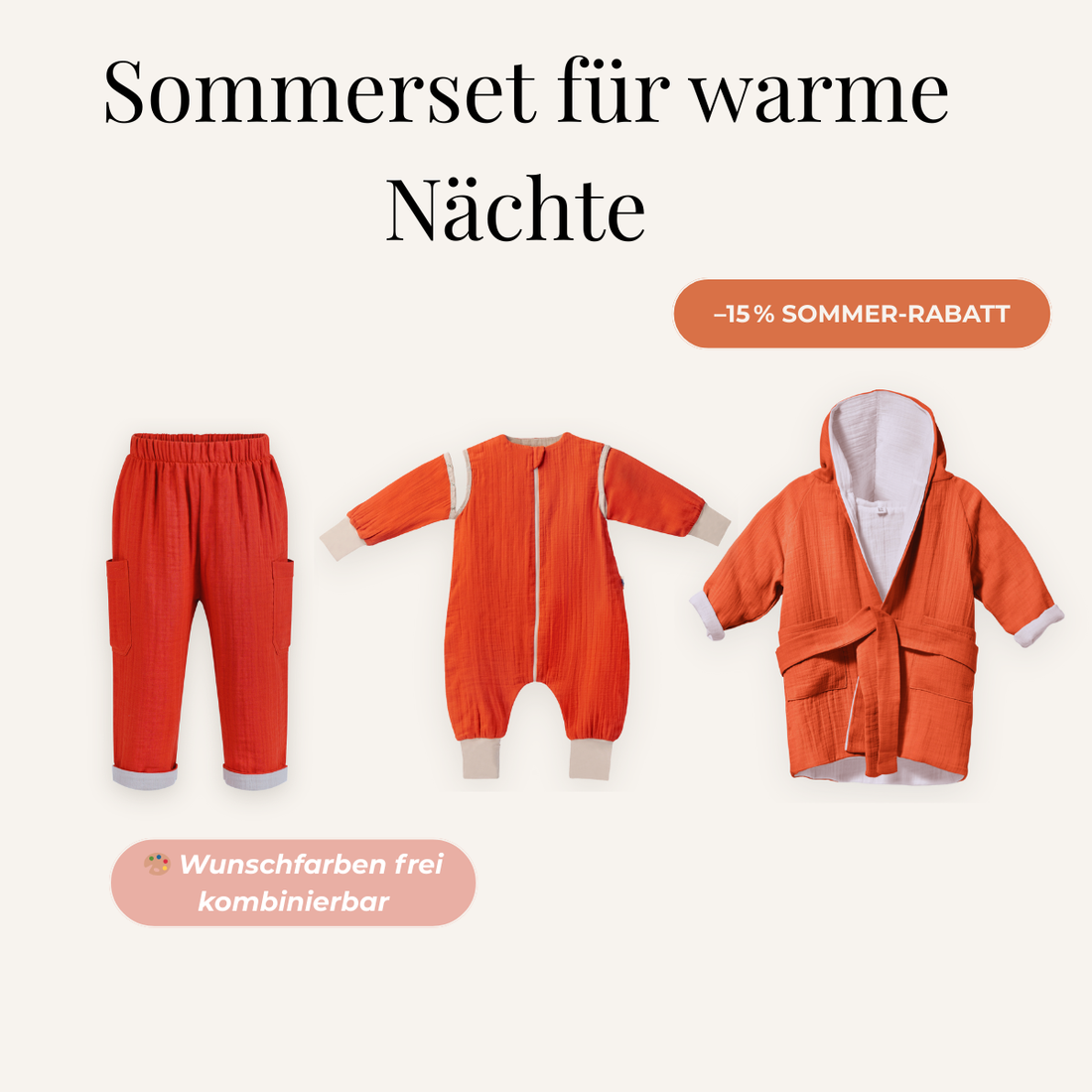 Sommerset für warme Nächte – kuschelig, leicht &amp; perfekt für warme Tage