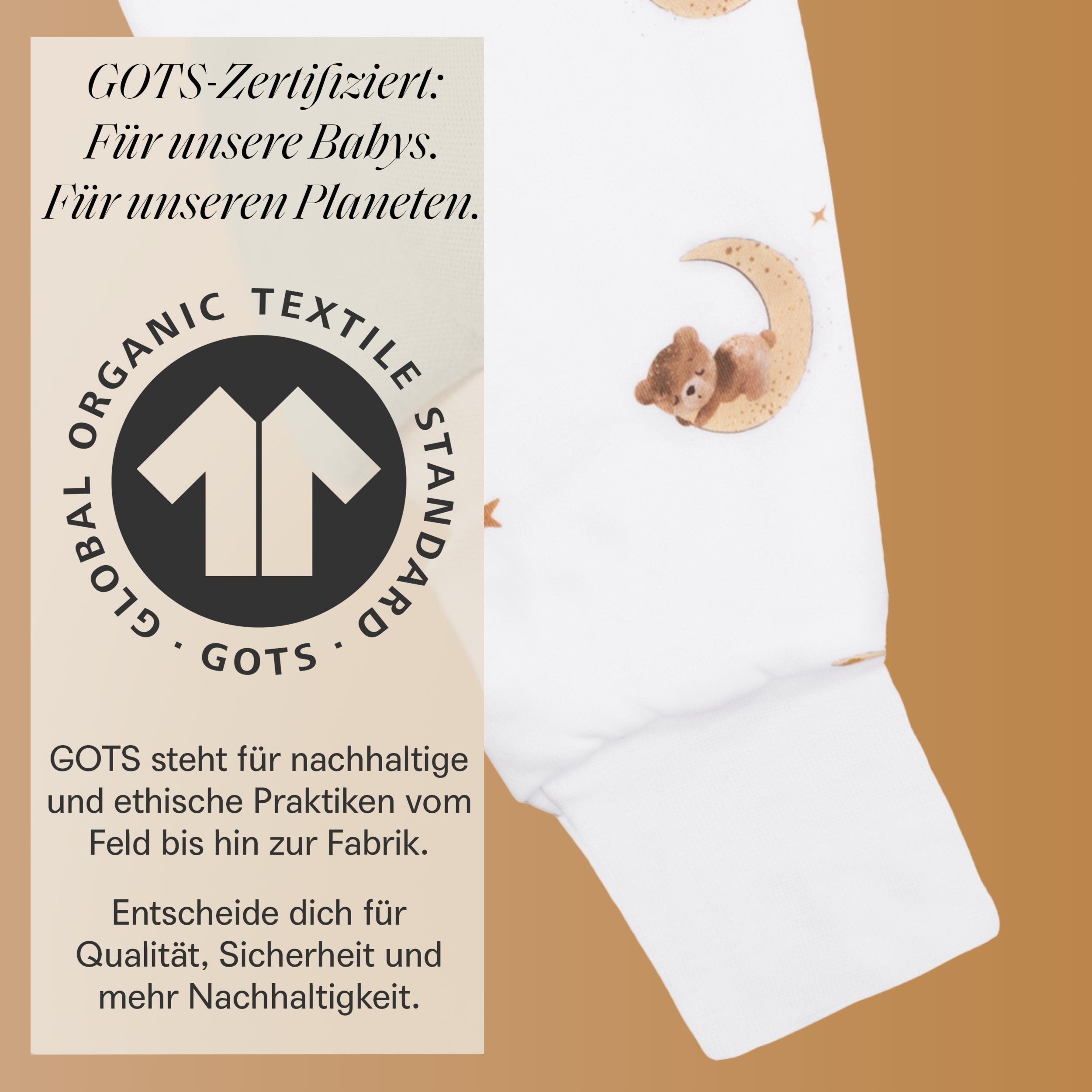 2.5 TOG - Ganzjahres Baby Schlafsack mit Füßen &amp; abnehmbaren Ärmeln - Herbst &amp; Winterschlafsack