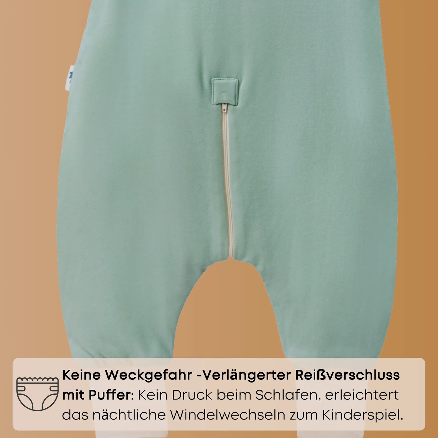 Schlafsack mit Füßen 1.5 TOG