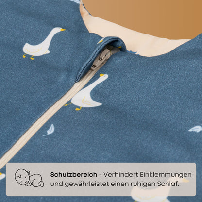 1.5 TOG Ganzjahres Baby Schlafsack mit Füßen &amp; abnehmbaren Ärmeln - Ideal als Übergangsschlafsack