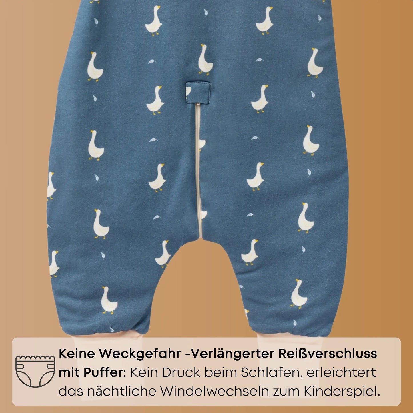 Schlafsack mit Füßen 1.5 TOG