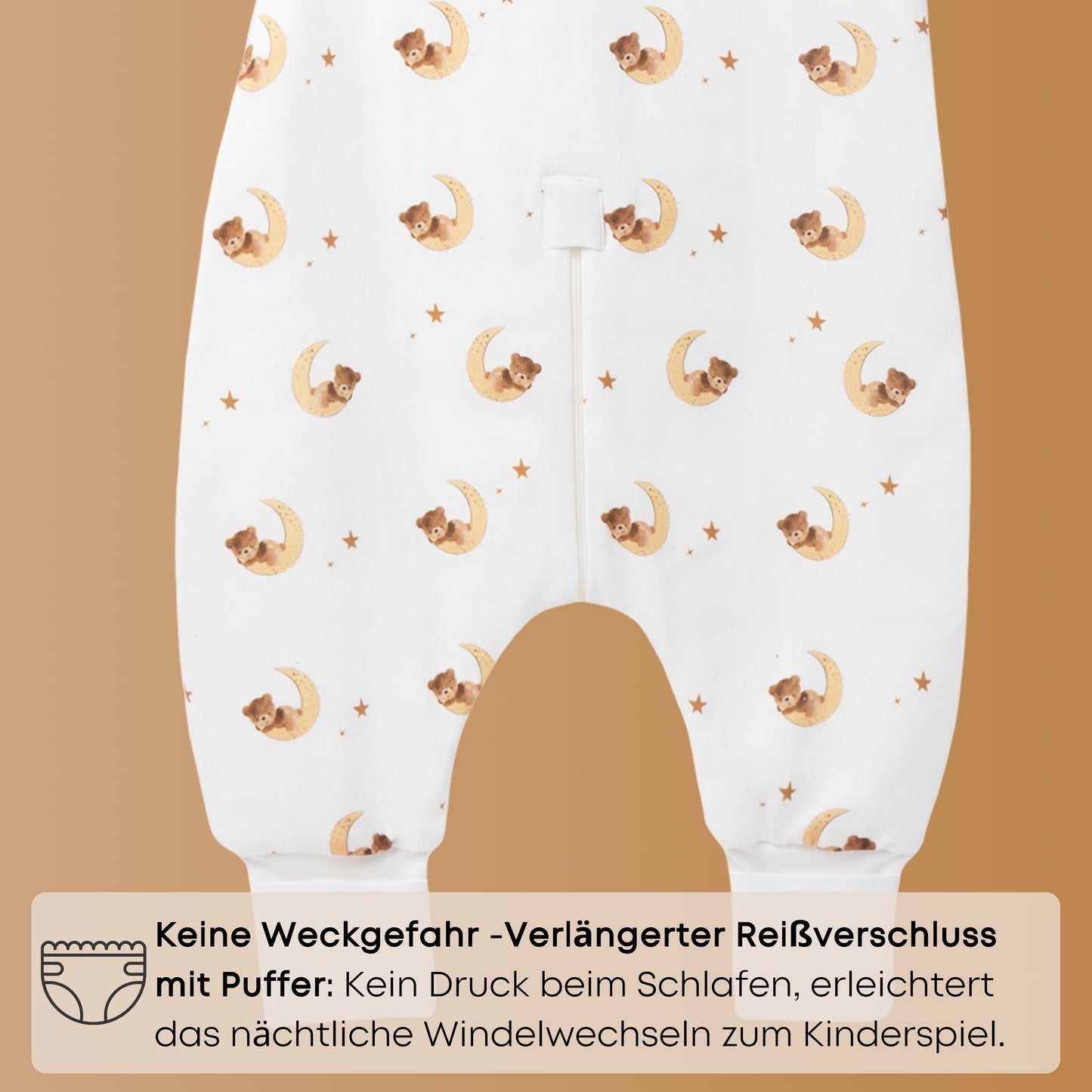 Schlafsack mit Füßen 1.5 TOG