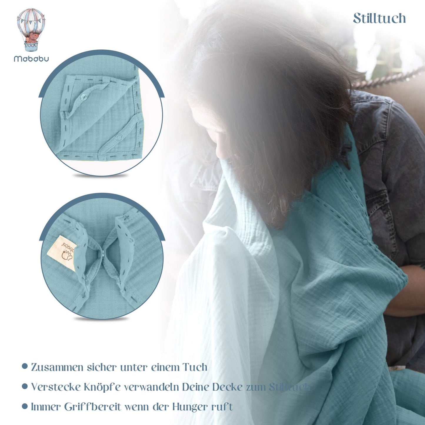 Stilltuch 4in1 -  100x100cm
