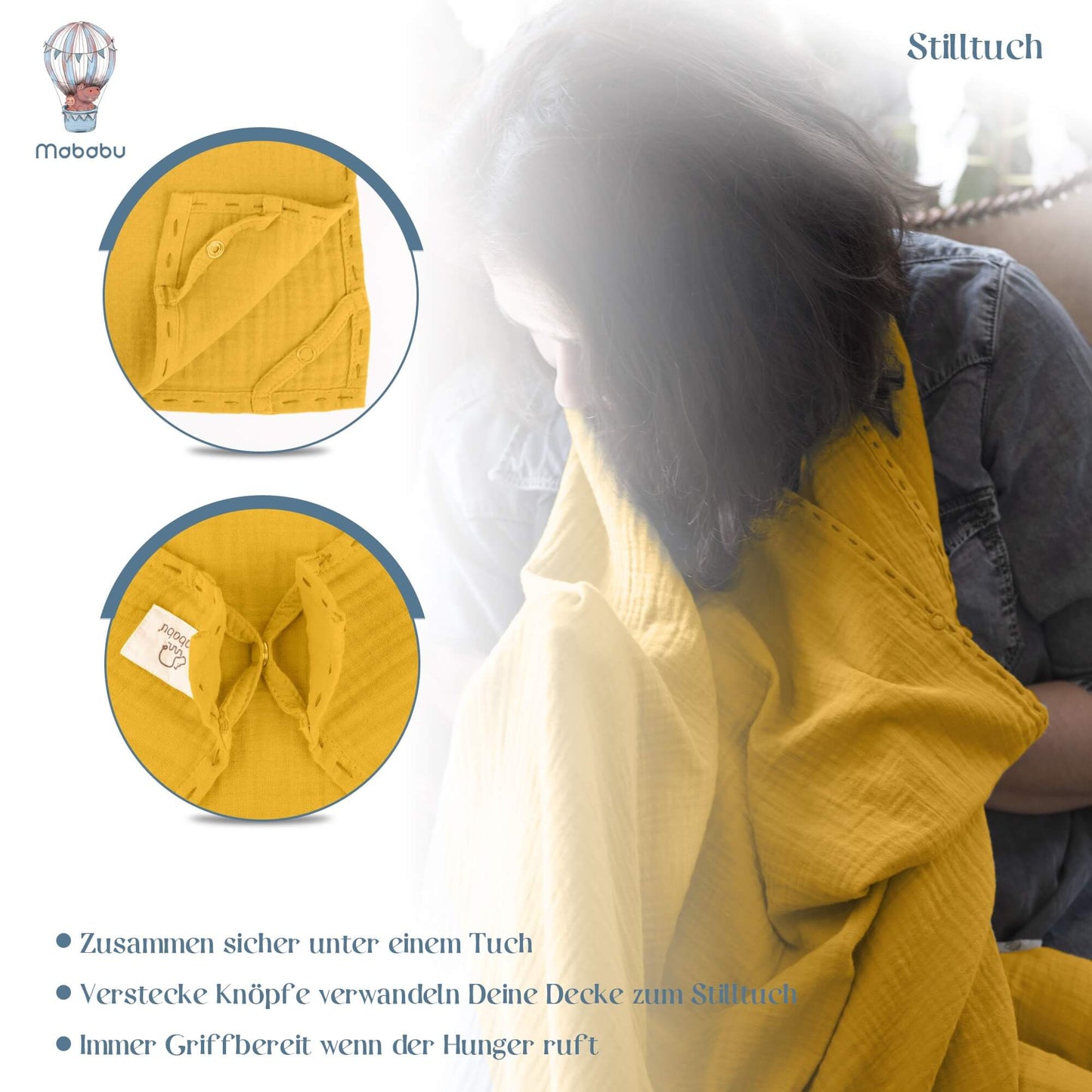 Stilltuch 4in1 -  100x100cm